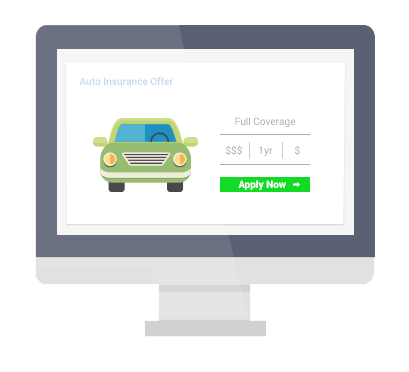 Auto Insurance Score Simulated Desktop Screen