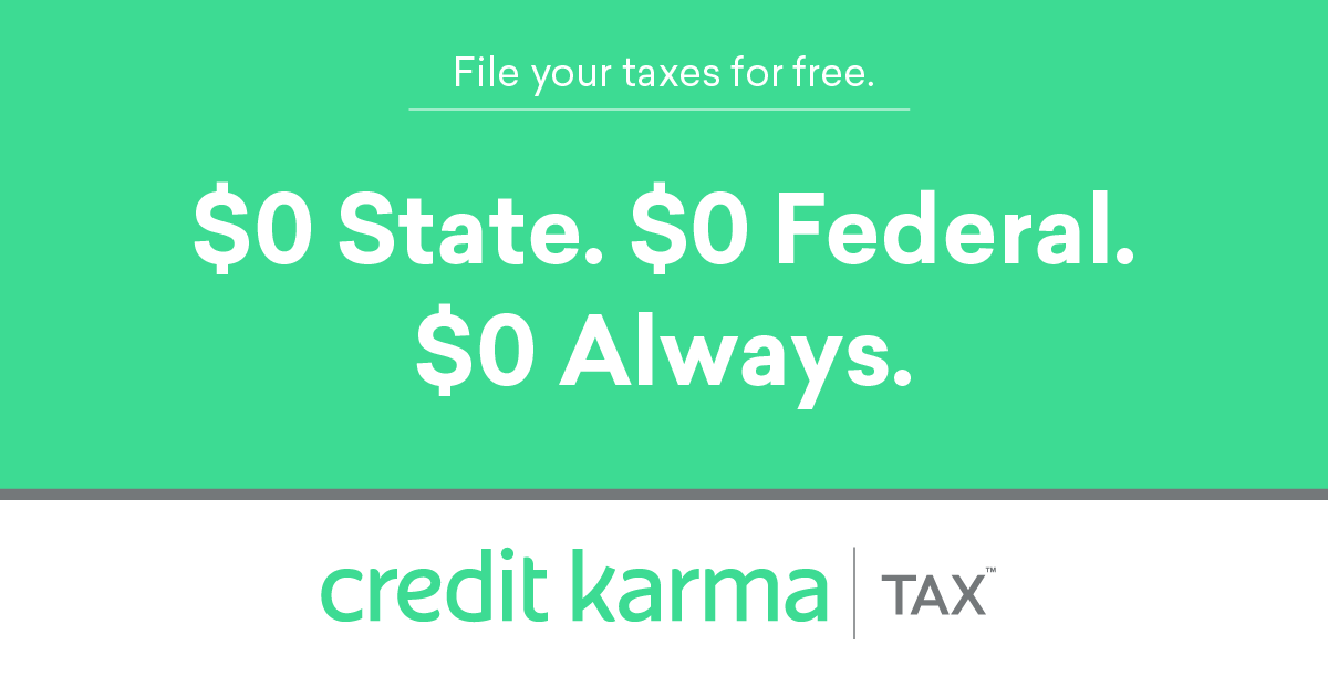 Free tax filing online 0 state federal credit karma tax 