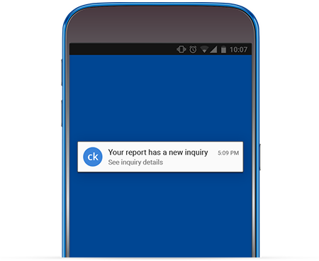 simulated mobile screen