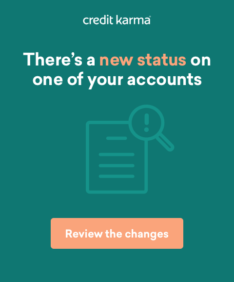 It looks like you paid off the balance on one of your accounts.